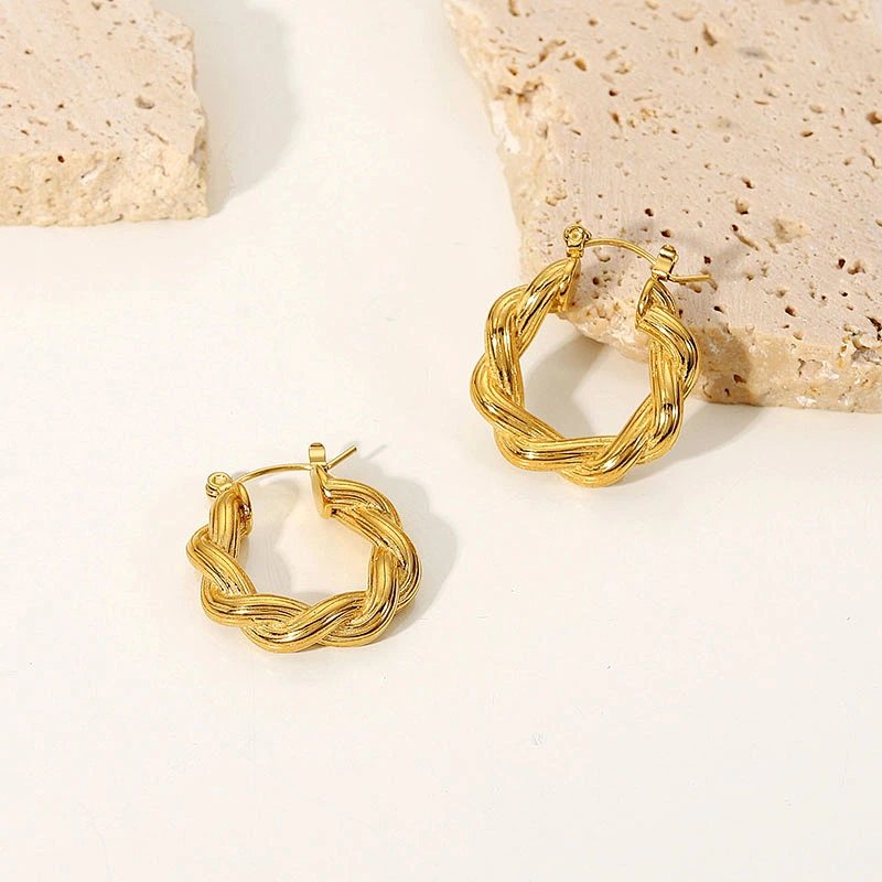 New Fashion Earrings Stainless Steel C Shape Earrings