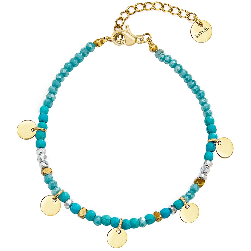 Colorful Hand Beaded Fashion Jewelry Natural Stone Bracelet