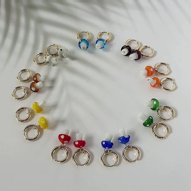 Simple Earrings New Earrings Mushroom Earrings