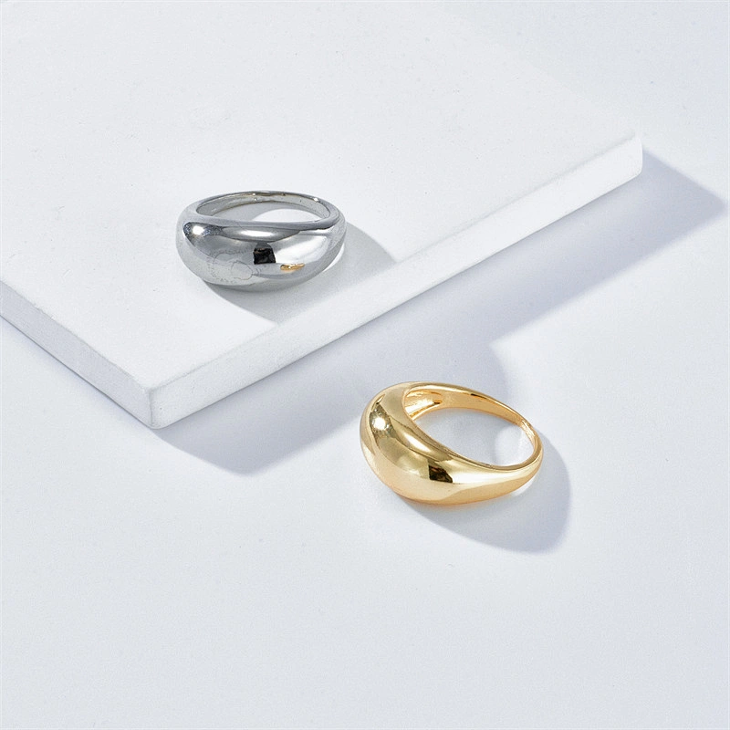 Hot Selling Copper Plated Ring Simple Personality Ring