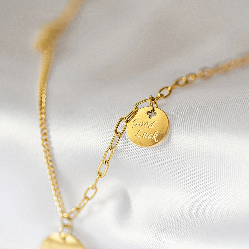 Korean Titanium Steel Necklace Fashion Letter Necklace