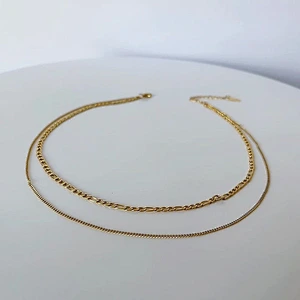 Fashion Simple Personality Double Chain Simple Necklace