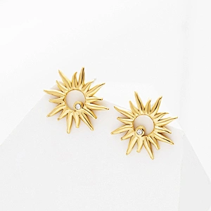 Sunflower Stud Earrings Titanium Steel Earrings Wholesale