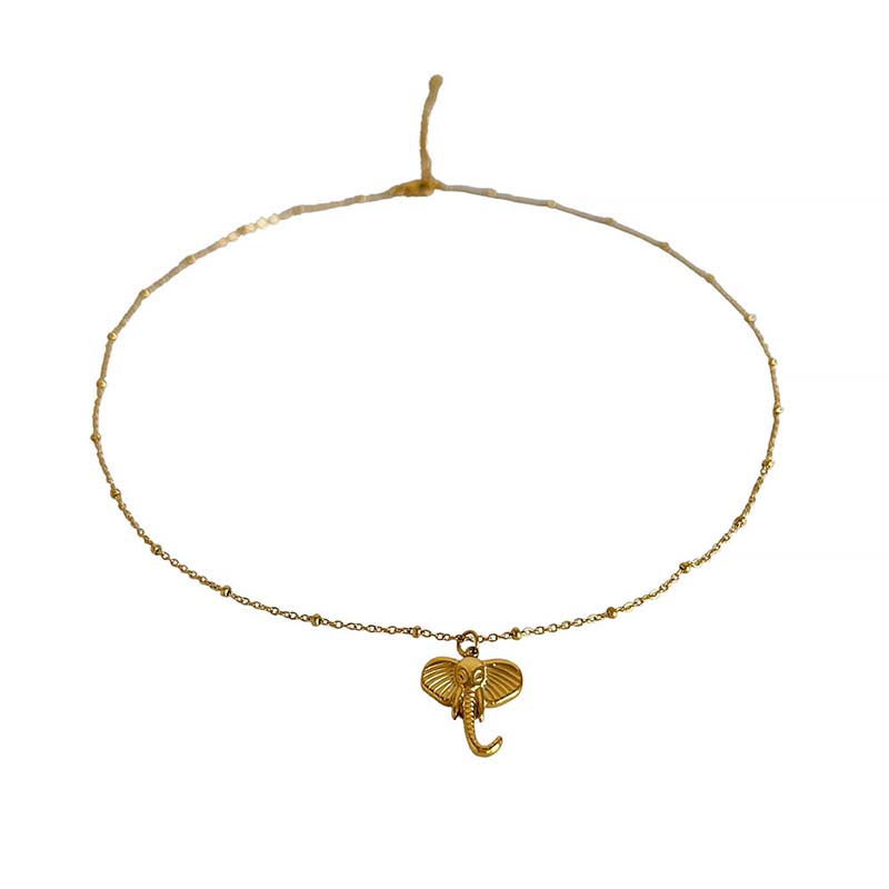 Stainless Steel 18K Gold Silver Plated Snake Fashion Necklace