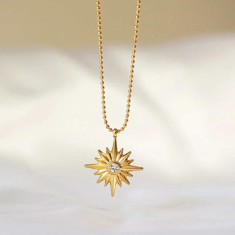 Fashion Star Pendant Stainless Steel Clavicle Chain Wholesale