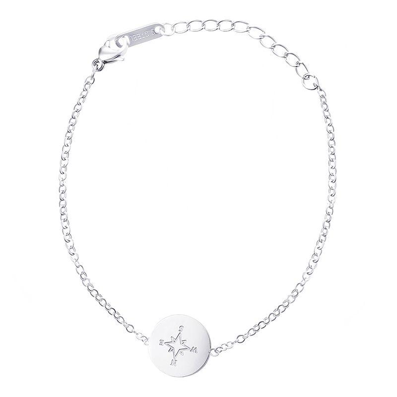 Simple Titanium Jewelry Chain Bracelet Stainless Steel