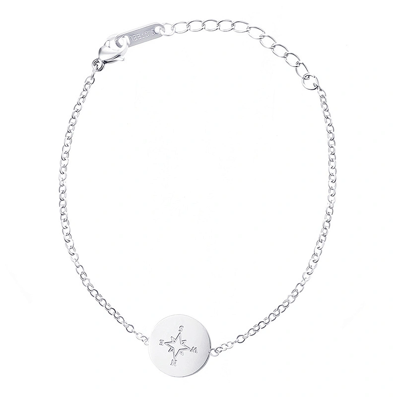 Simple Titanium Jewelry Chain Bracelet Stainless Steel