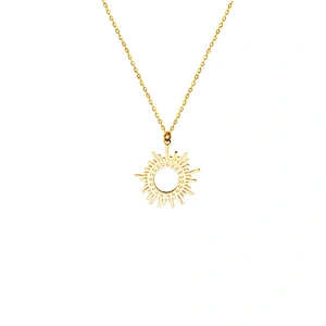 Stainless Steel Simple Chain Necklace Irregular Pendants