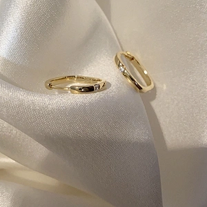 Brass Earring Zircon Laidy Jewelry Single Women Ear Clip