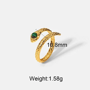 New Stainless Steel Rings Women Fashion Colorful Rings Ring Set