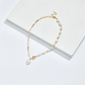 Baroque Pearl Pendant Necklaces Women Girl Gift Anniversary