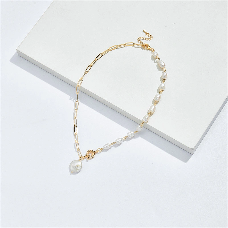 Baroque Pearl Pendant Necklaces Women Girl Gift Anniversary