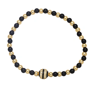 Couples Bracelets Men Women Zircon Enamel Beads Bracelet