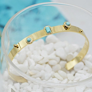 Opening Adjustable bangle Titanium Stainless Steel Bracelet