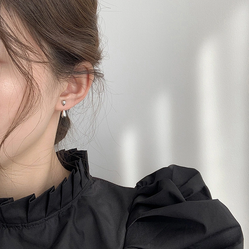 Water Drop Brass Earring Gold Plated Jewelry