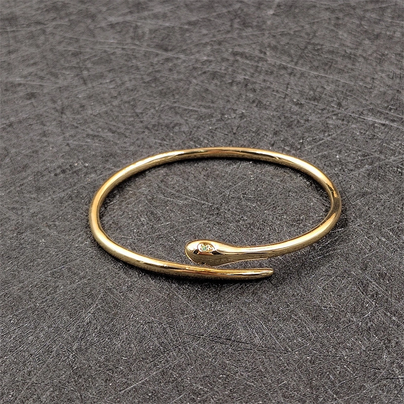 Simple Fashion Snake Bracelet Open Adjustable Gold Bracelet