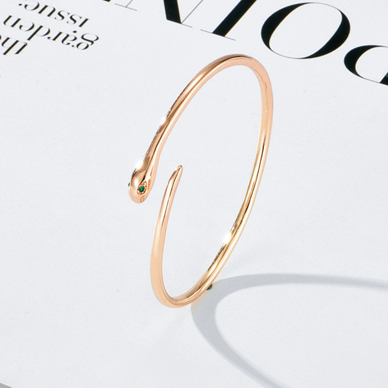 Simple Fashion Snake Bracelet Open Adjustable Gold Bracelet