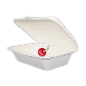 Sugarcane/Bagasse-450ml Clamshell