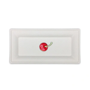 Sugarcane/Bagasse-Rectangular Tray‚ Unbleached
