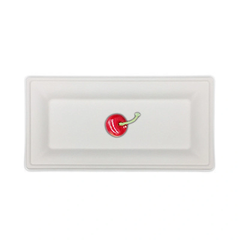 Sugarcane/Bagasse-Rectangular Tray‚ Unbleached