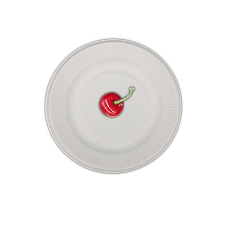 Sugarcane/Bagasse-18cm Rippled Plate
