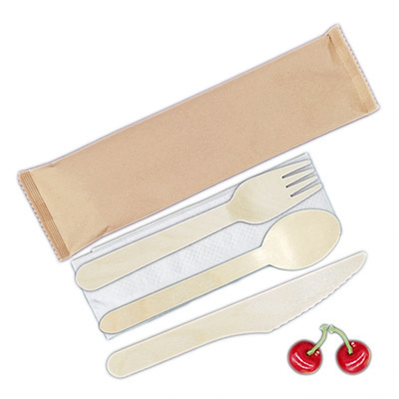Wooden Cutlery Set 4 in 1