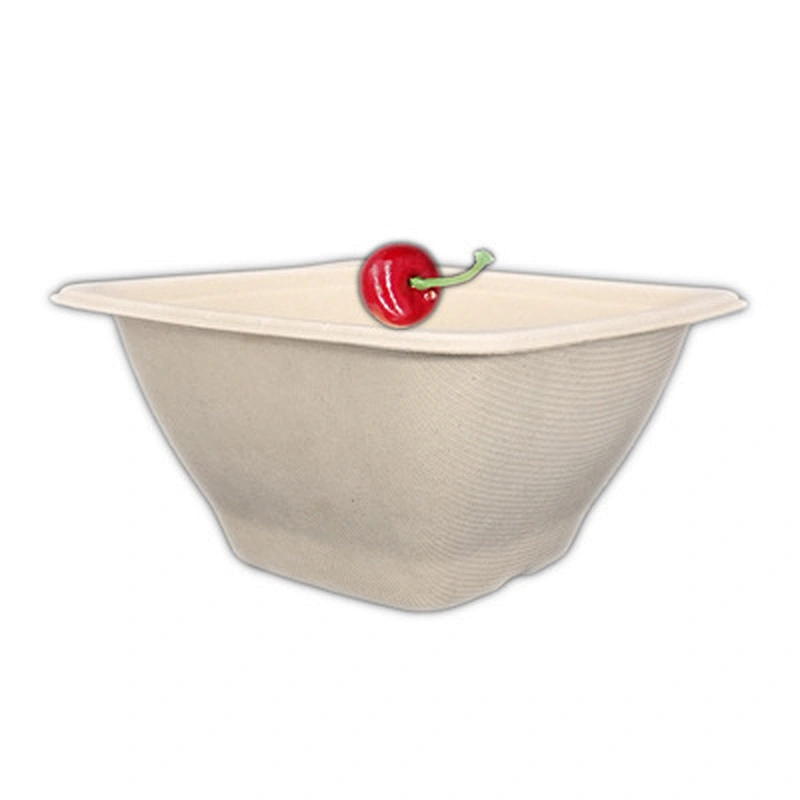 Sugarcane/Bagasse-42oz Square Bowl‚ unbleached