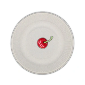 Sugarcane/Bagasse-15cm Rippled Plate
