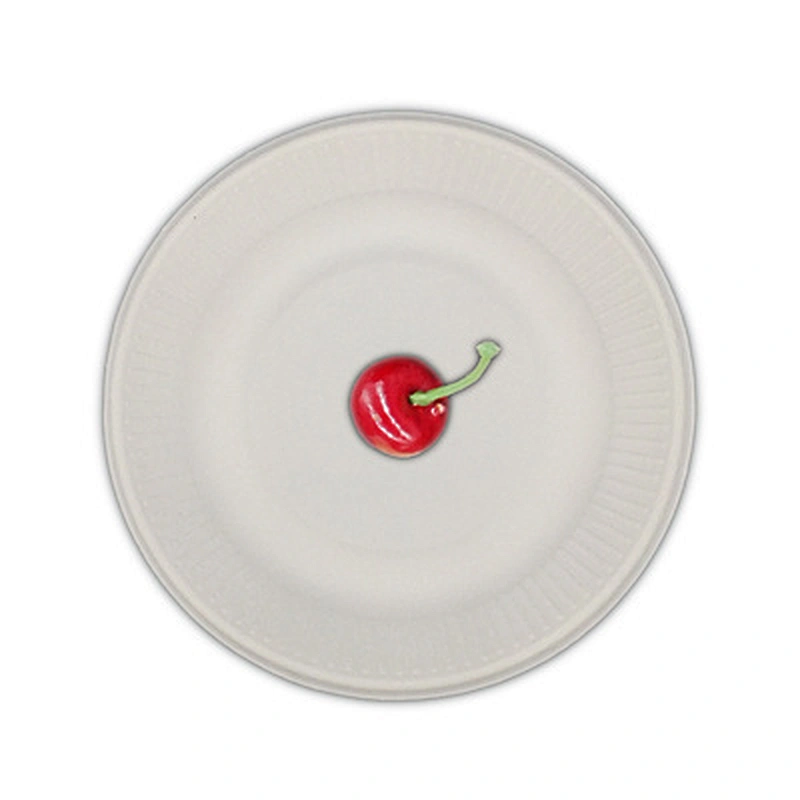 Sugarcane/Bagasse-15cm Rippled Plate