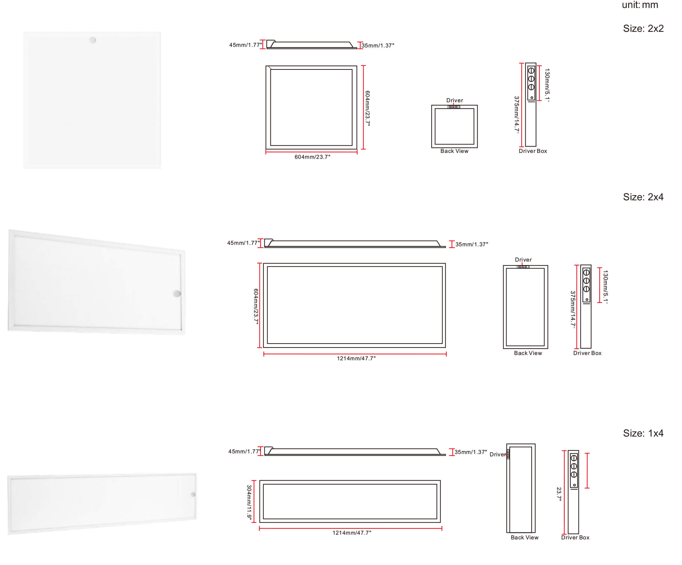 Smart led lighting control panel light
