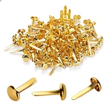 Gold Split Pin Mini Brad Clips Metal Paper Fastener For DIY Craft Decorations Brass Brads