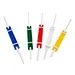80MM Assorted Office Stationery Plastic Paper Fastener with 50 Sets Packaging