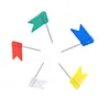 Colorful Head Tacks Novelty Decorative Plastic Flag Push Pins for Home Office School Supplies
