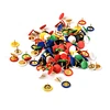 PVC-Coated Thumbtack Set in Transparent Plastic Box Assorted Push Pins for Wall Board Drawing