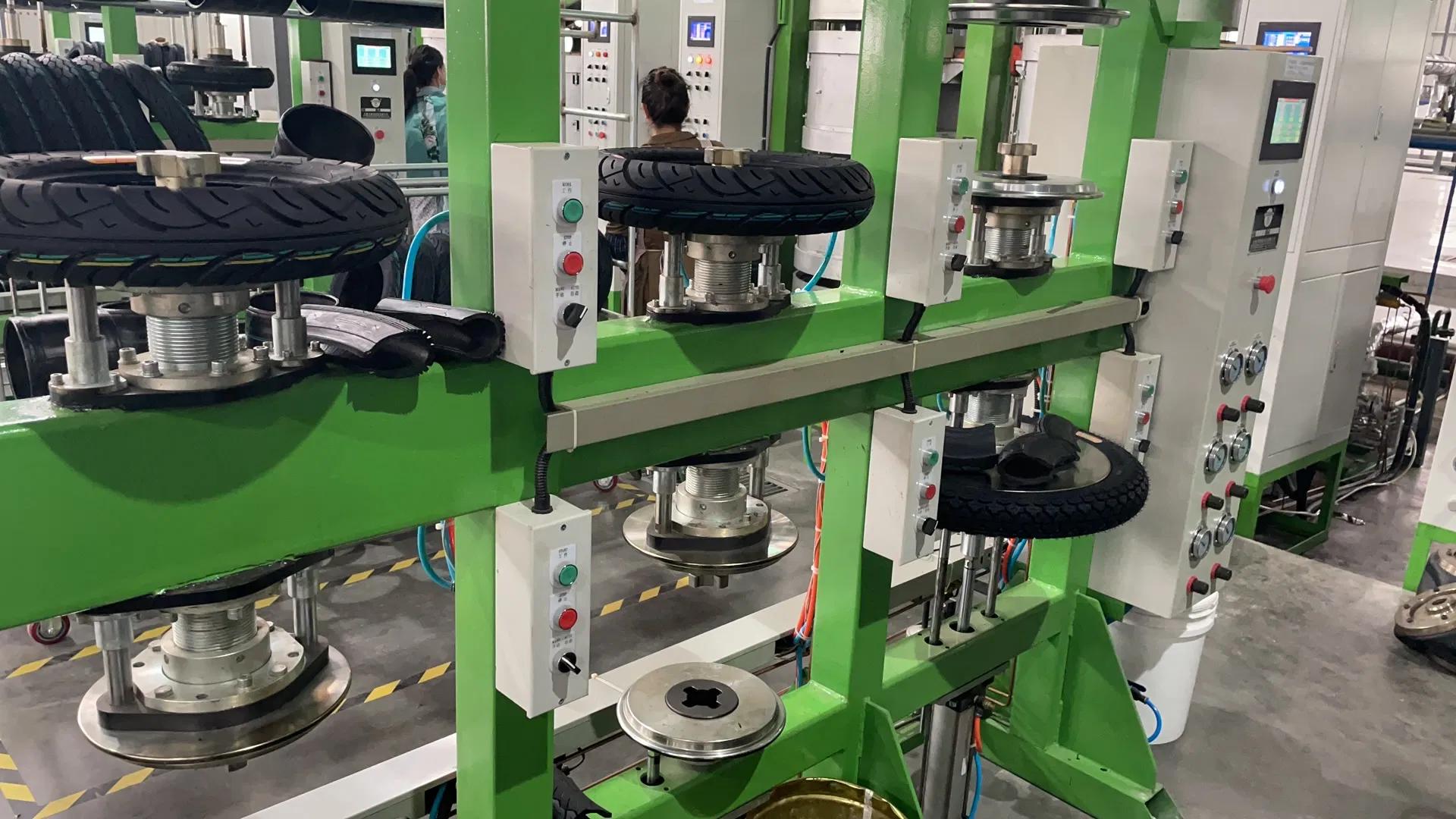 Raw material storage and preparation for motorcycle tire production at DEJI TIRE