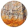 Wholesale round shape light up canvas wall art room decor aesthetic fall tree still life paintings other paintings