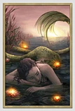 mermaid wall painting
