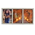Wall Decoration Table Decor White Rectangle Shape Rustic Wreath Wood MDF Photo Picture Frame with LED