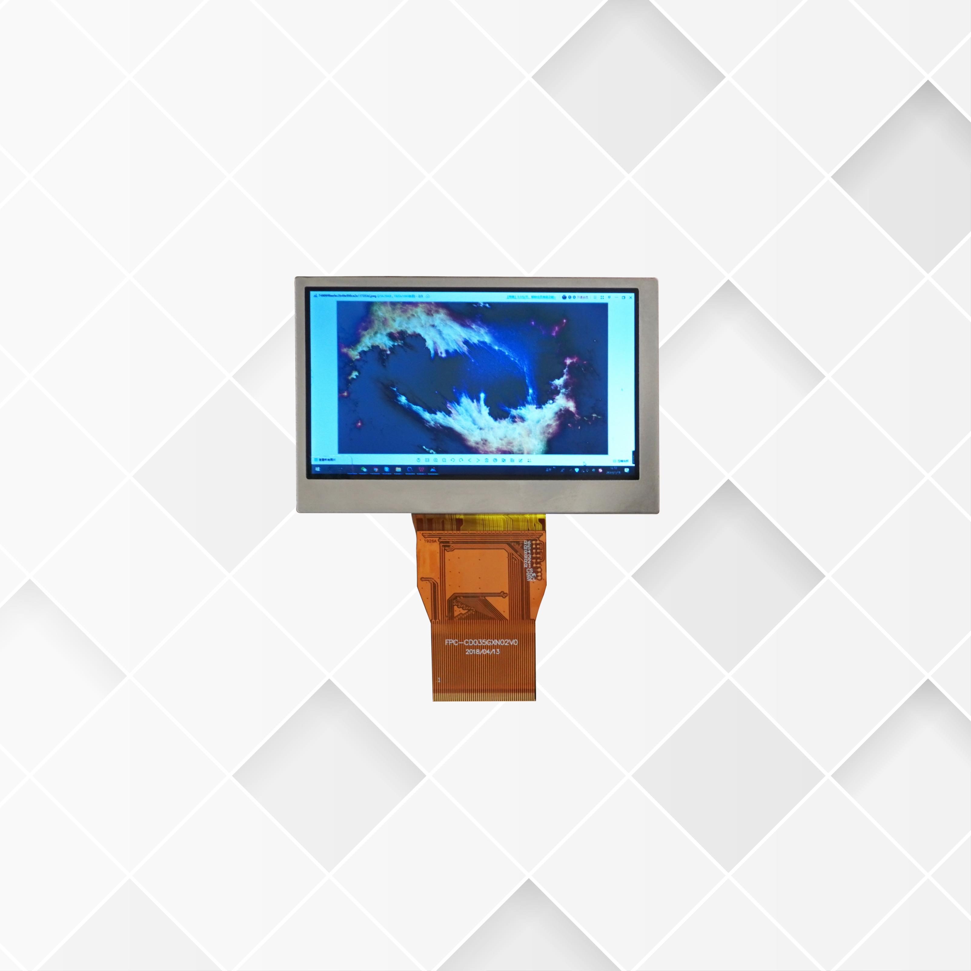 LCD TFT WVGA de 3,5 pulgadas
