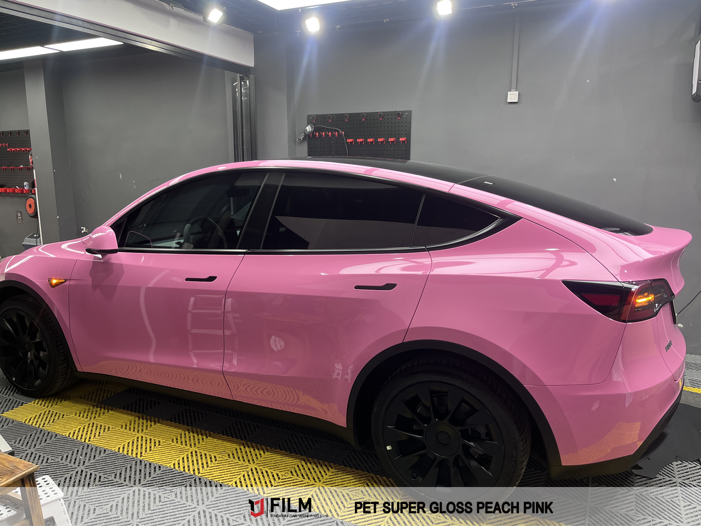 pink car wrap