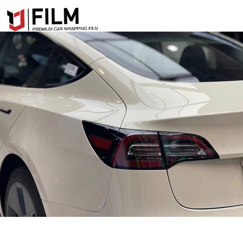 YAJIU Super Gloss Pepper White Full Car Wrap Film