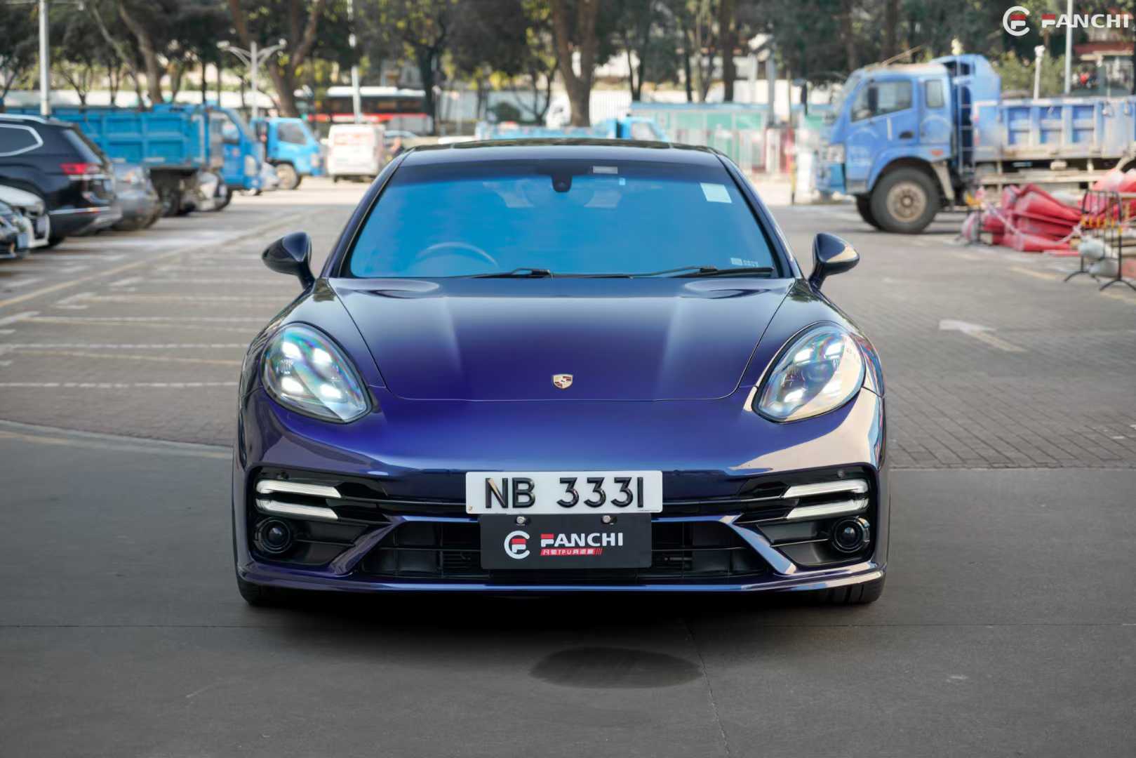 Blue Car Wrap