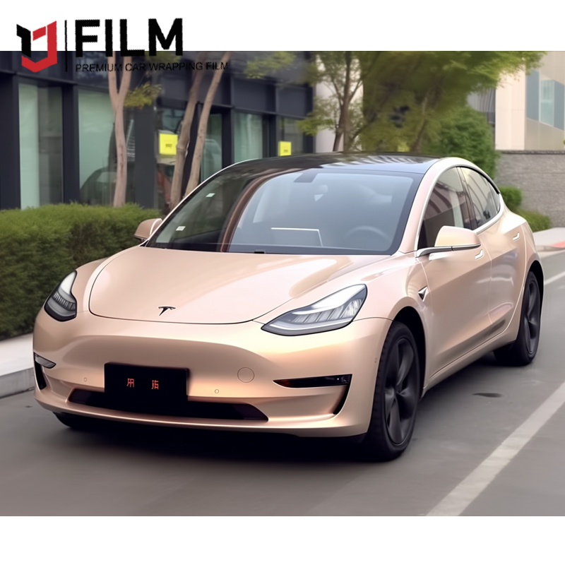 YAJIU Super Gloss Cream White Car Wrap Designs