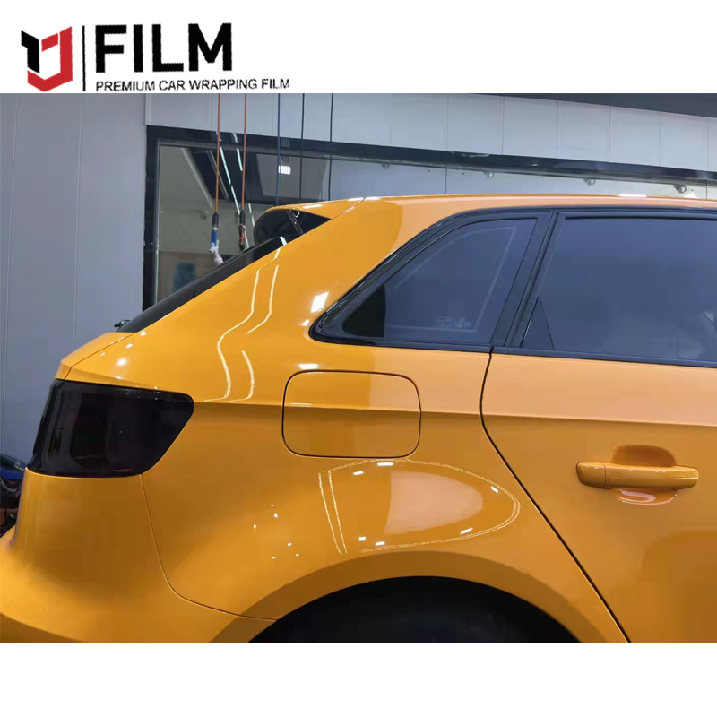 YAJIU Super Gloss Mclaren Orange Car Wrap Material