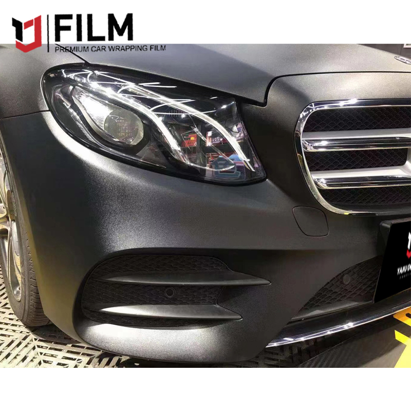 YAJIU Frosted Black Auto Wrap Film