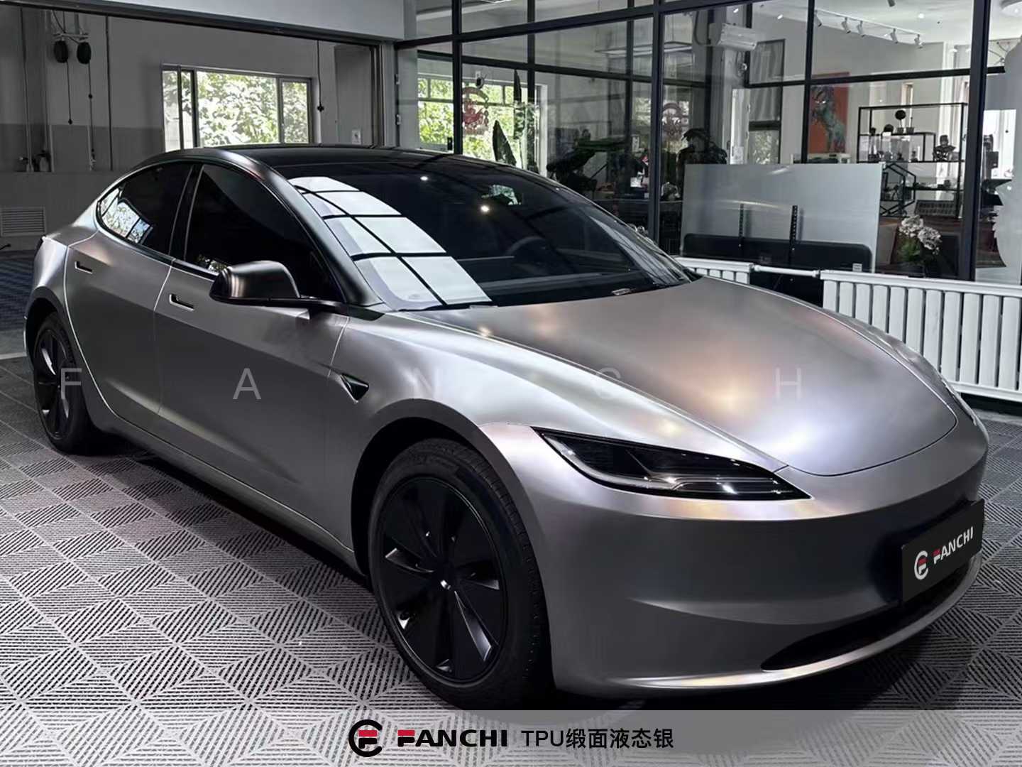 Silver Vinyl Wrap for Car