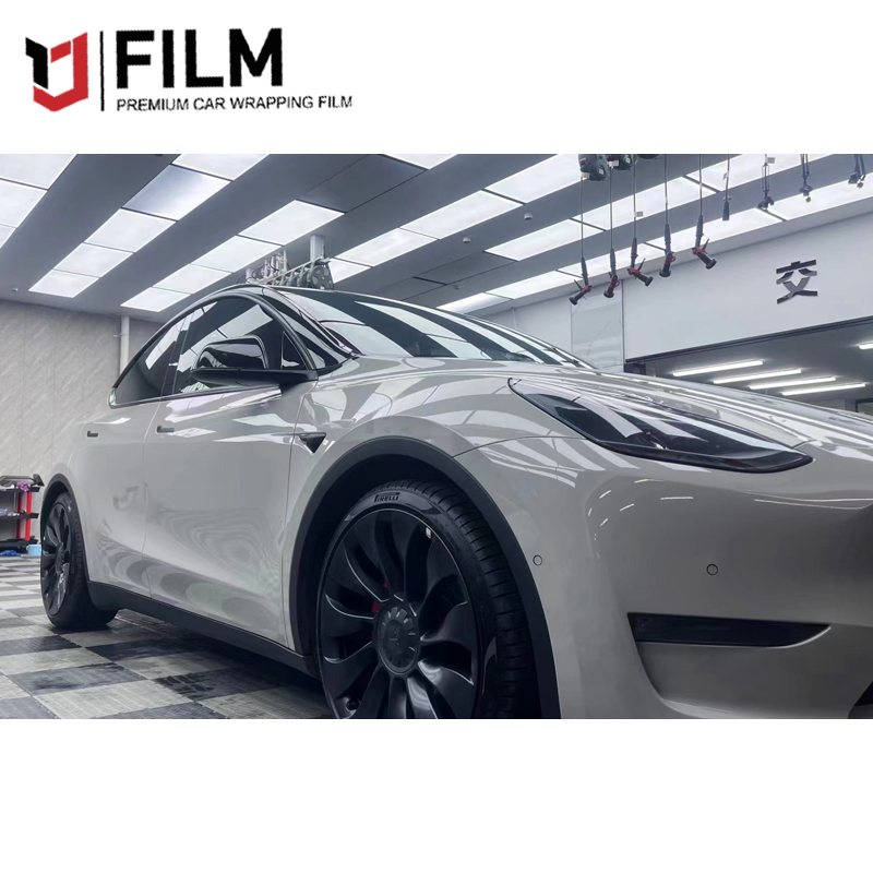 YAJIU Porsche Grey Vinyl Wrap Car