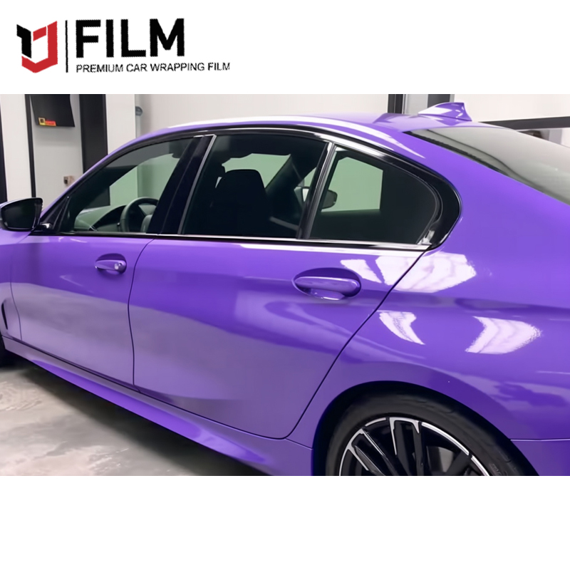 YAJIU Super Gloss Lavender Car Vinyl Film Car Full Body Decoration