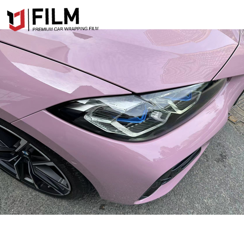 YAJIU OOLONG Milk Tea Pink Car Advertising Wrap