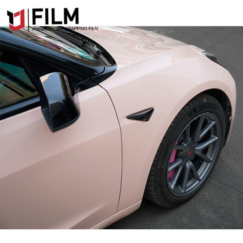 YAJIU Super Gloss Pearl Pink Vinyl Wrap